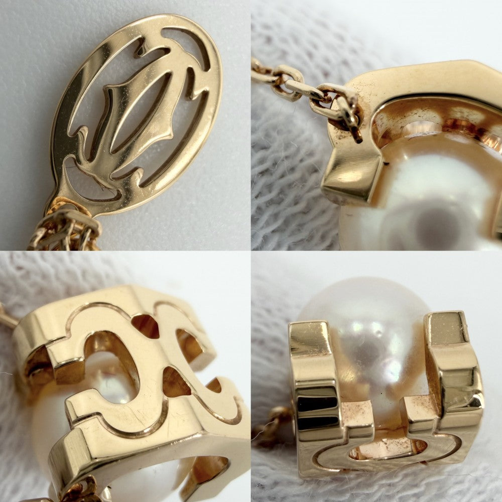 CARTIER カルティエ ネックレス Cドゥカルティエ ペンダント ジュエリー アクセサリー 18金PG Au750 K18ピンクゴールド パール B7059000 レディース 約4.3g【中古品】