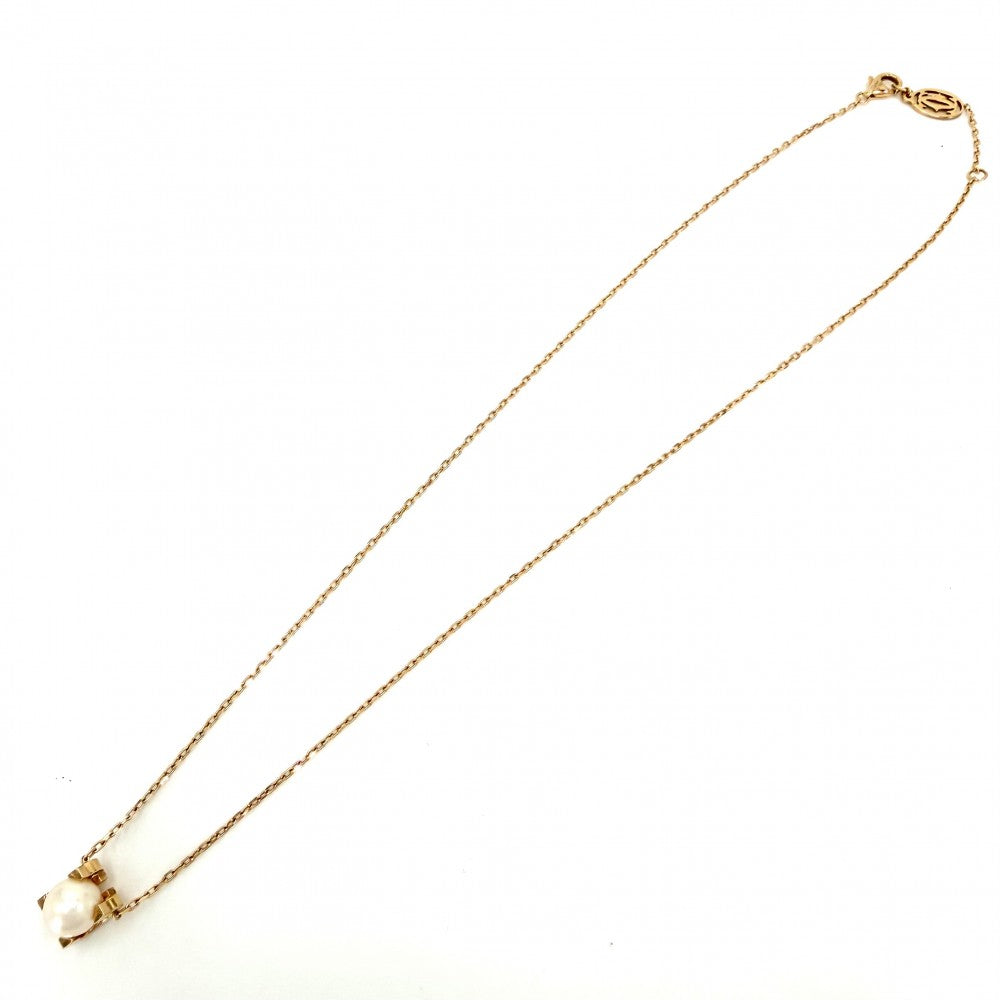 CARTIER カルティエ ネックレス Cドゥカルティエ ペンダント ジュエリー アクセサリー 18金PG Au750 K18ピンクゴールド パール B7059000 レディース 約4.3g【中古品】