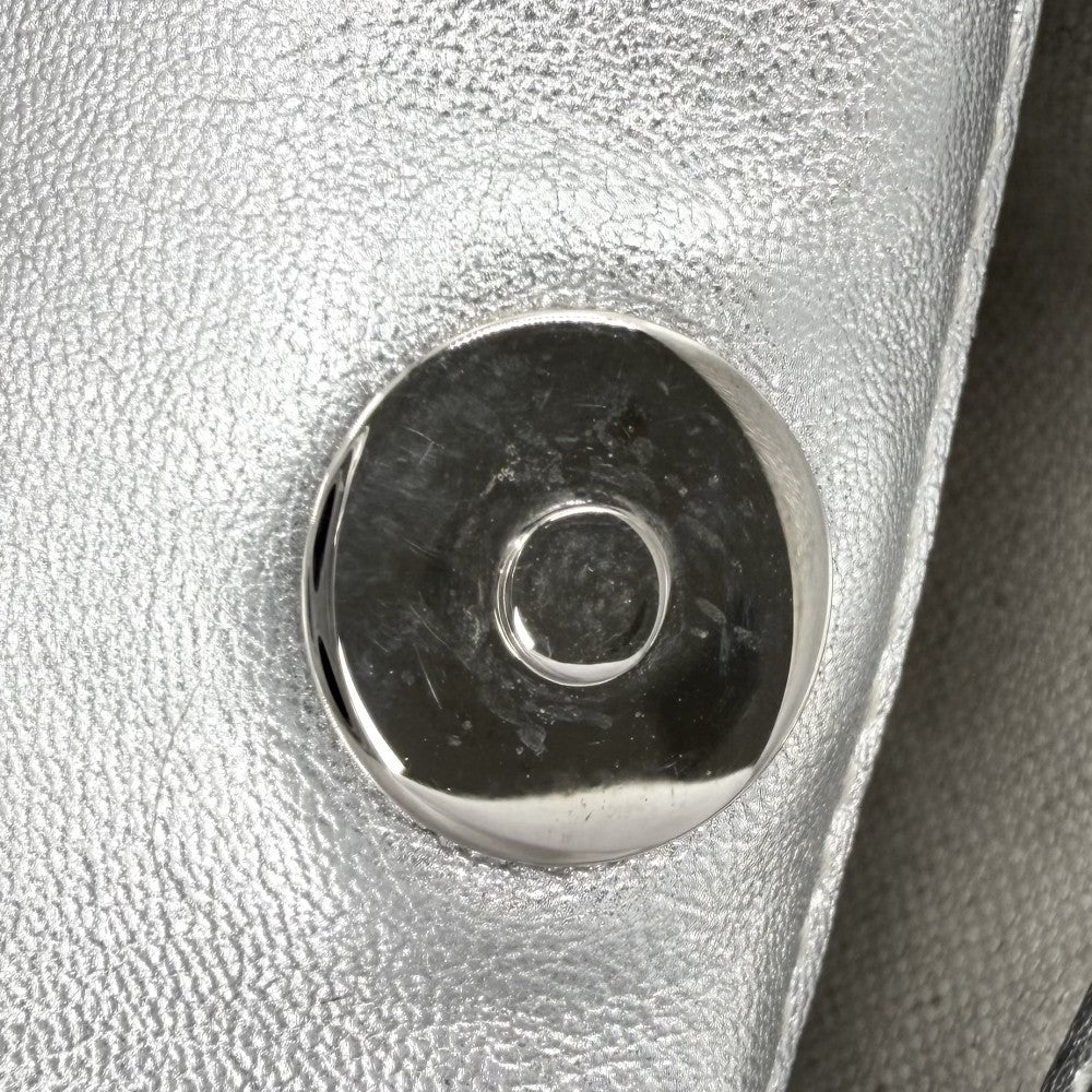 GUCCI グッチ 2WAY ブロンディ スモールトートバッグ チェーンショルダーバッグ ハンドバッグ メタリック 751518 レザー シルバー シルバー金具 レディース【中古品】