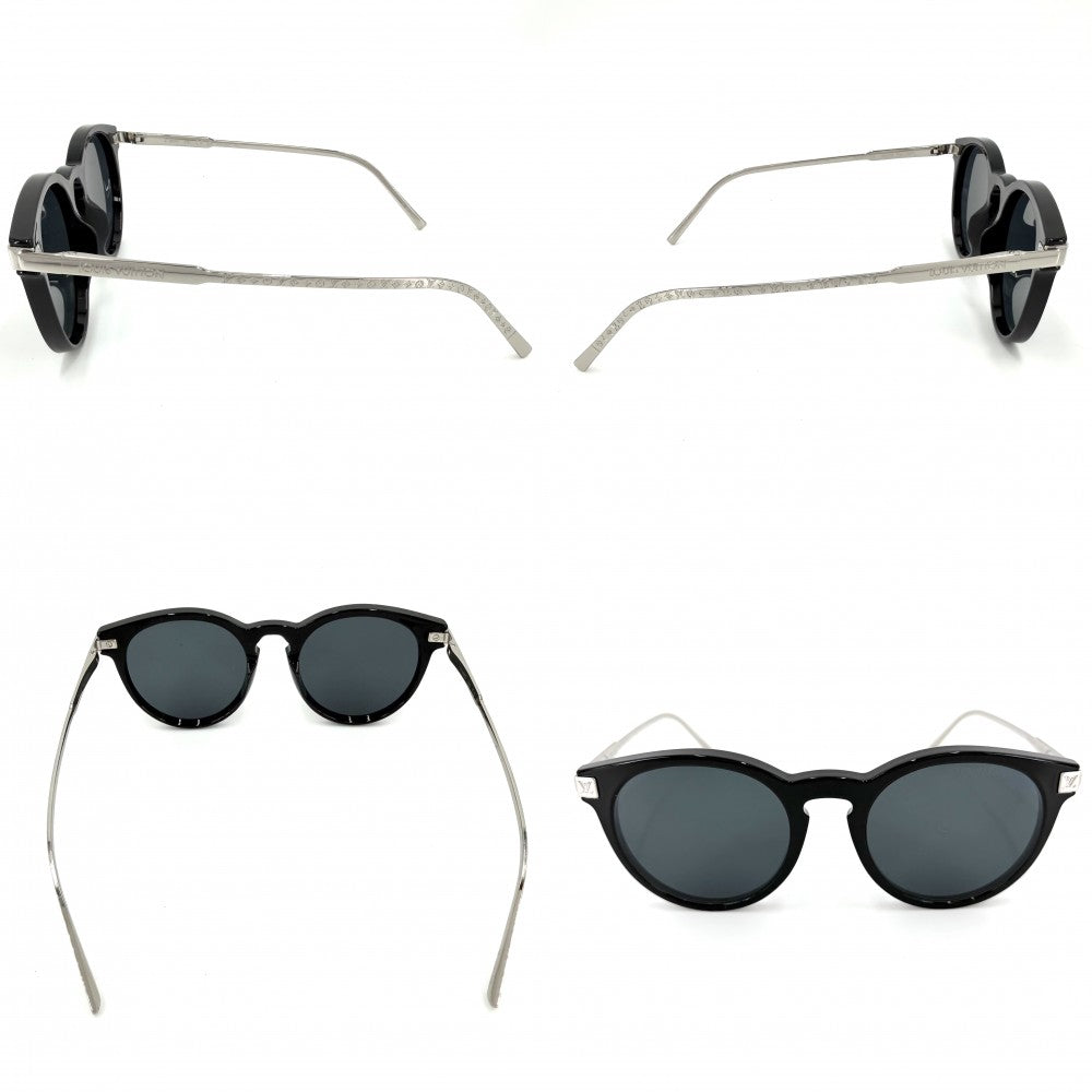 LOUIS VUITTON ルイヴィトン サングラス モノグラム LVライズ ファッションアイテム 眼鏡 Z1669E ブラック 黒 シルバー メンズ【中古品】