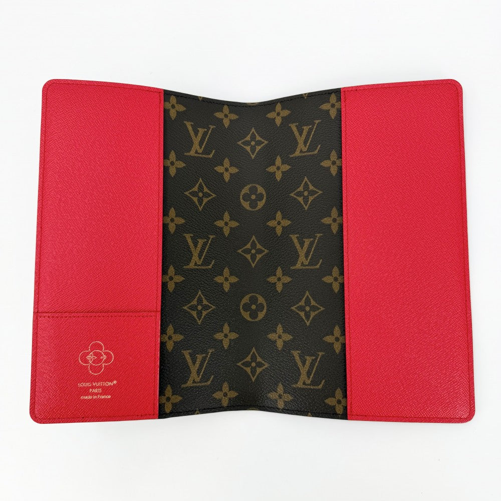 LOUIS VUITTON ルイヴィトン 手帳カバー モノグラム キャンディ ファクトリー ノートブックカバーMMエミリー ヴィヴィエンヌ GI1167 レッド 赤 ブラウン 茶 レディース【中古品】