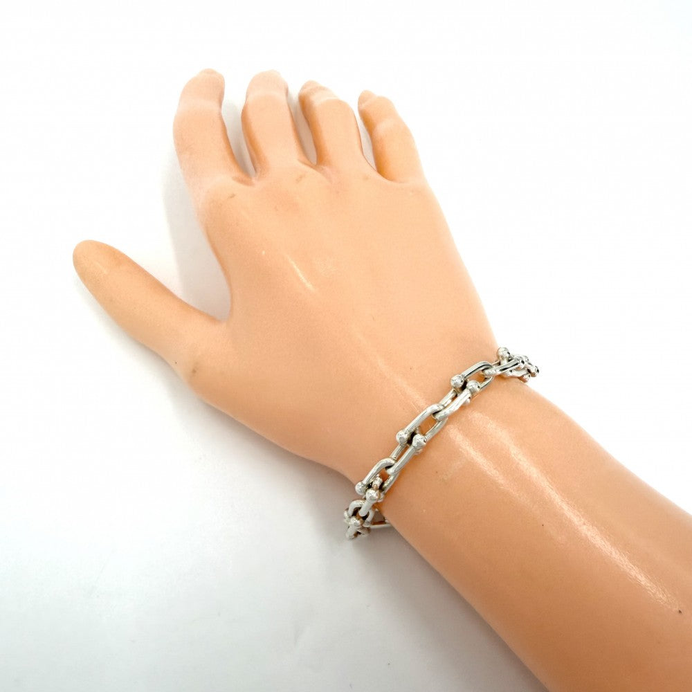 TIFFANY&Co. ティファニー ブレスレット ハードウェア スモールリンク ジュエリー アクセサリー Ag925 メンズ レディース シルバー925 ユニセックス 約16.2g【中古品】