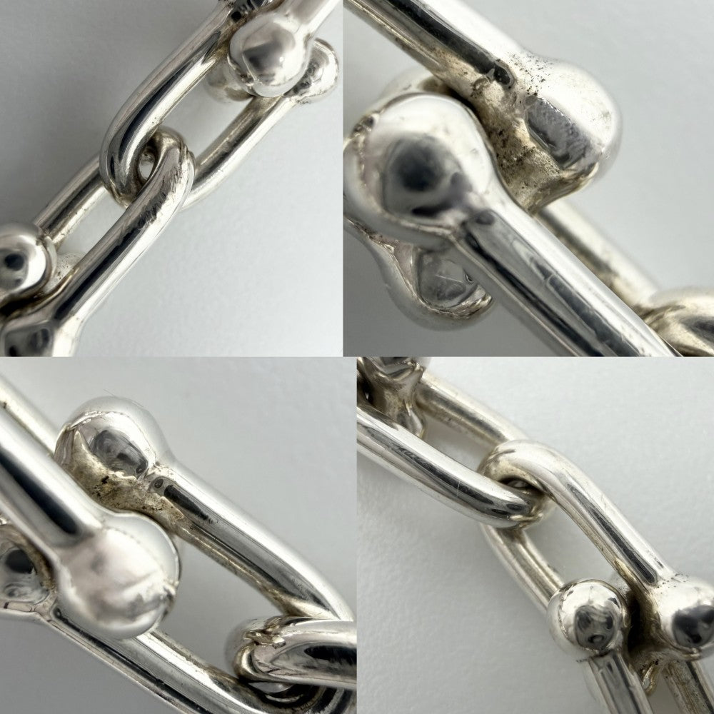 TIFFANY&Co. ティファニー ブレスレット ハードウェア スモールリンク ジュエリー アクセサリー Ag925 メンズ レディース シルバー925 ユニセックス 約16.2g【中古品】