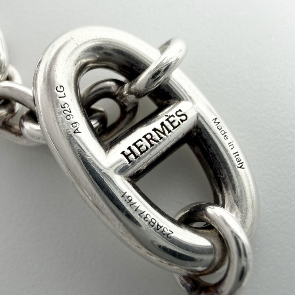 HERMES エルメス ブレスレット シェーヌダンクル ファランドールLG アクセサリー ジュエリー メンズ レディース シルバー925 ユニセックス 約25.3g【中古品】