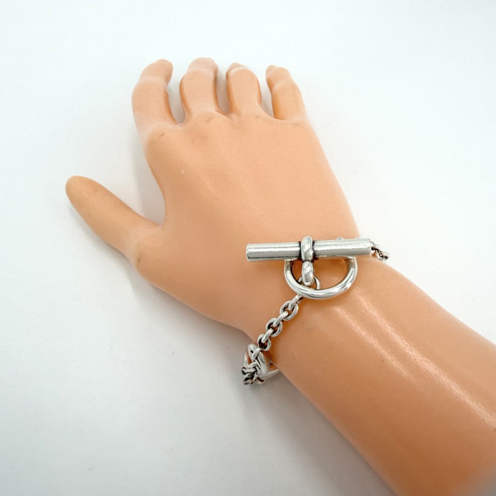HERMES エルメス ブレスレット シェーヌダンクル ファランドールLG アクセサリー ジュエリー メンズ レディース シルバー925 ユニセックス 約25.3g【中古品】