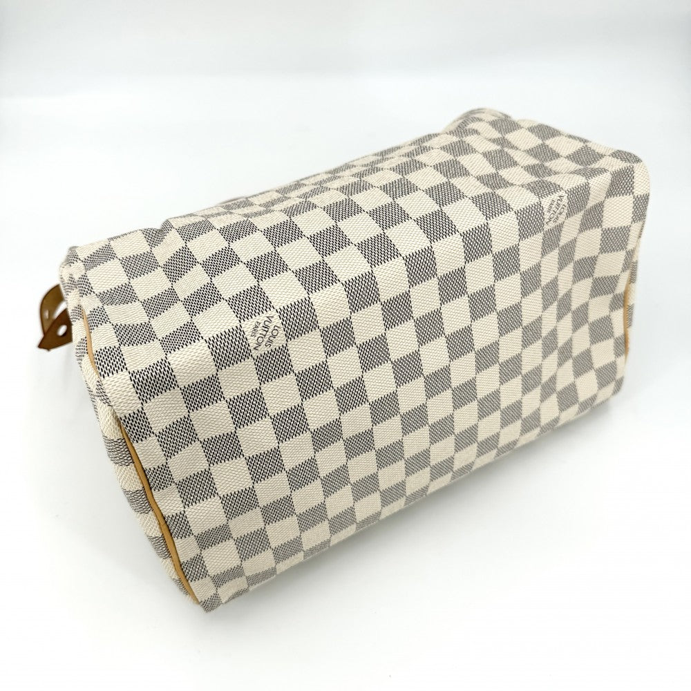 LOUIS VUITTON ルイヴィトン ハンドバッグ ダミエアズール スピーディ30 ボストンバッグ Speedy30 ホワイト 白 鞄 かばん N41533 ゴールド金具 レディース【中古品】