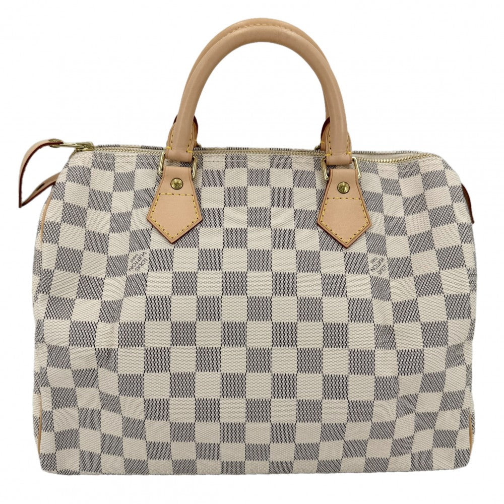 LOUIS VUITTON ルイヴィトン ハンドバッグ ダミエアズール スピーディ30 ボストンバッグ Speedy30 ホワイト 白 鞄 かばん N41533 ゴールド金具 レディース【中古品】