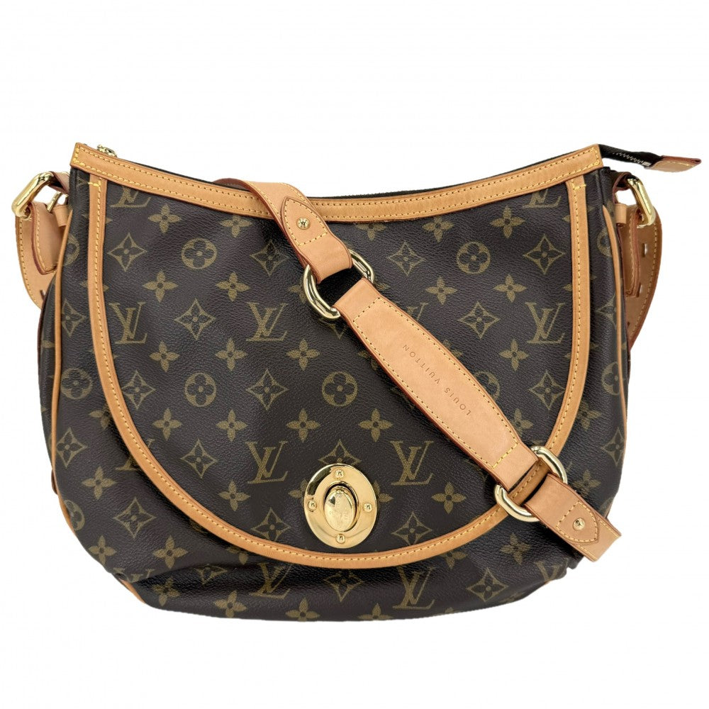 LOUIS VUITTON ルイヴィトン ショルダーバッグ トゥラムGM M40075 モノグラムキャンバス ブラウン 茶 ゴールド金具 レディース【中古品】