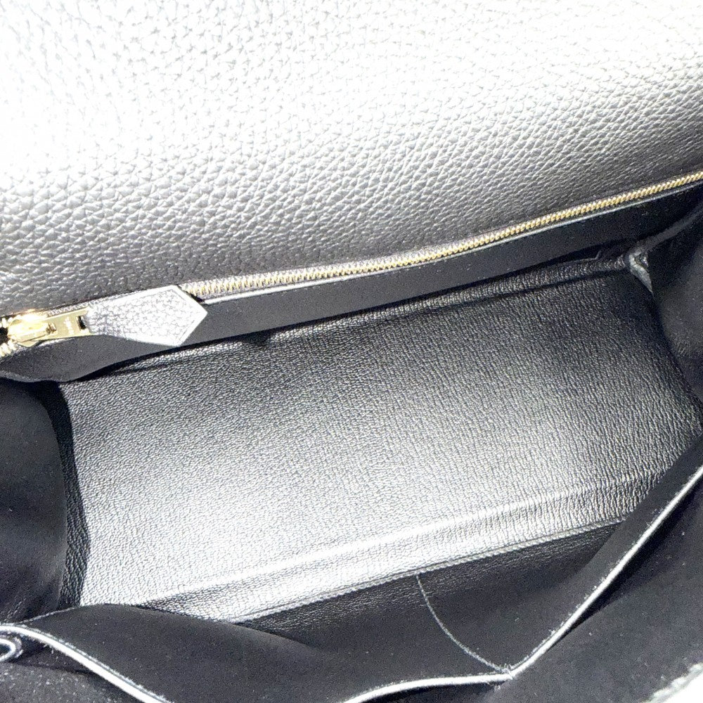 HERMES エルメス 2WAY ケリー32 ハンドバッグ ショルダーバッグ 内縫い C刻印 レザー ブラック 黒 ゴールド金具 レディース 2018年【中古品】