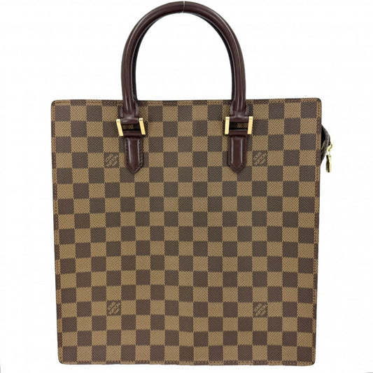 LOUIS VUITTON ルイヴィトン トートバッグ ヴェニスPM ハンドバッグ N51145 ダミエキャンバス ブラウン 茶 ゴールド金具 レディース【中古品】