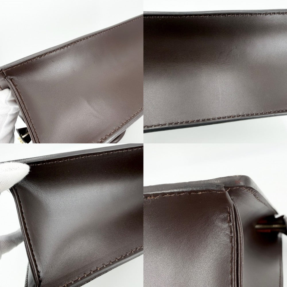 LOUIS VUITTON ルイヴィトン トートバッグ ヴェニスPM ハンドバッグ N51145 ダミエキャンバス ブラウン 茶 ゴールド金具 レディース【中古品】