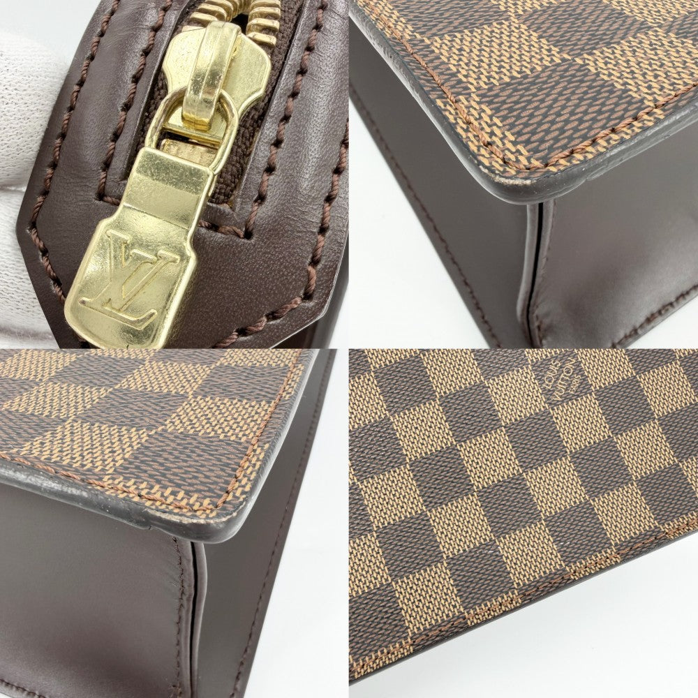 LOUIS VUITTON ルイヴィトン トートバッグ ヴェニスPM ハンドバッグ N51145 ダミエキャンバス ブラウン 茶 ゴールド金具 レディース【中古品】
