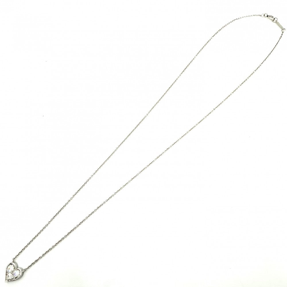 TIFFANY&Co. ティファニー ネックレス センチメンタル ハート ジュエリー アクセサリー Pt950プラチナ ダイヤモンド レディース 約3.3g【中古品】