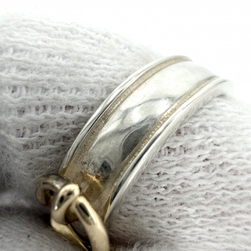 【開店SALE】 HERMES エルメス 指輪 サンチュール リング アクセサリー ジュエリー ベルトモチーフ Au750 18金 シルバー925 K18ゴールド 約9.5号 レディース 約4.4g【中古品】