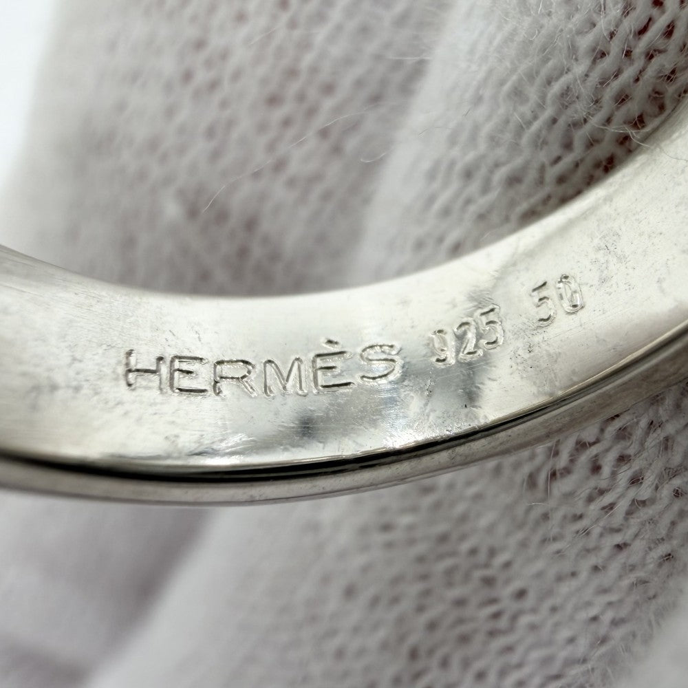 【開店SALE】 HERMES エルメス 指輪 サンチュール リング アクセサリー ジュエリー ベルトモチーフ Au750 18金 シルバー925 K18ゴールド 約9.5号 レディース 約4.4g【中古品】