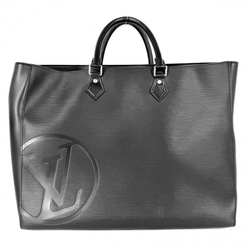 【開店SALE】 LOUIS VUITTON ルイヴィトン トートバッグ エピ グランサック ハンドバッグ ビジネスバッグ 通勤バッグ LVサークル M55185 ブラック 黒 シルバー金具 メンズ【中古品】
