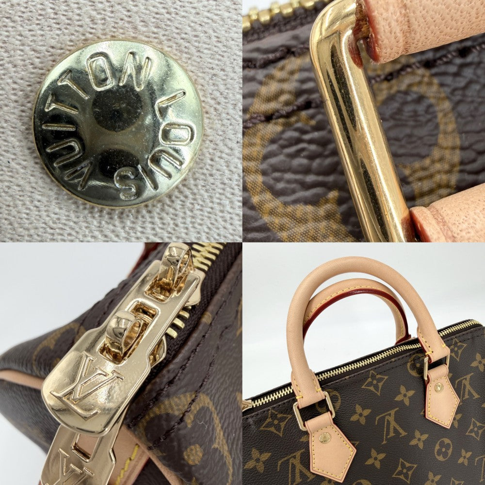 【開店SALE】 LOUIS VUITTON ルイヴィトン 2WAY モノグラム スピーディバンドリエール 25 ハンドバッグ ショルダーバッグ M46977 ブラウン 茶 ゴールド金具 レディース【中古品】