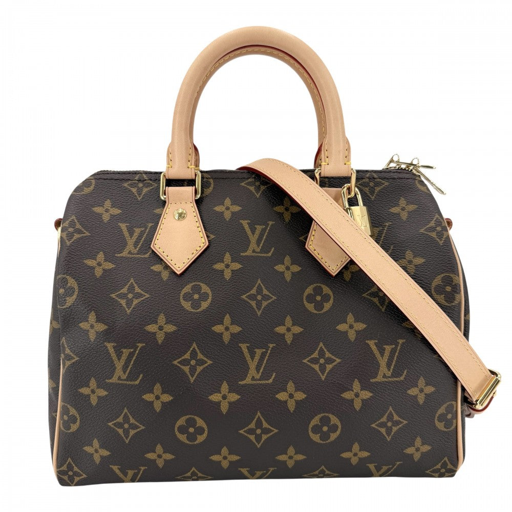 【開店SALE】 LOUIS VUITTON ルイヴィトン 2WAY モノグラム スピーディバンドリエール 25 ハンドバッグ ショルダーバッグ M46977 ブラウン 茶 ゴールド金具 レディース【中古品】