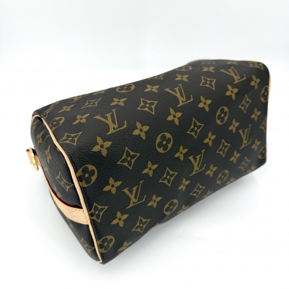 【開店SALE】 LOUIS VUITTON ルイヴィトン 2WAY モノグラム スピーディバンドリエール 25 ハンドバッグ ショルダーバッグ M46977 ブラウン 茶 ゴールド金具 レディース【中古品】
