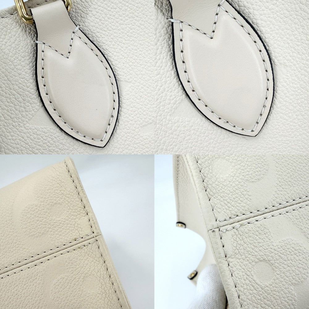 【開店SALE】 LOUIS VUITTON ルイヴィトン 2WAY モノグラムアンプラント オンザゴー PM ハンドバッグ ショルダーバッグ クリームベージュ M46569 クレーム ゴールド金具 レディース【中古品】