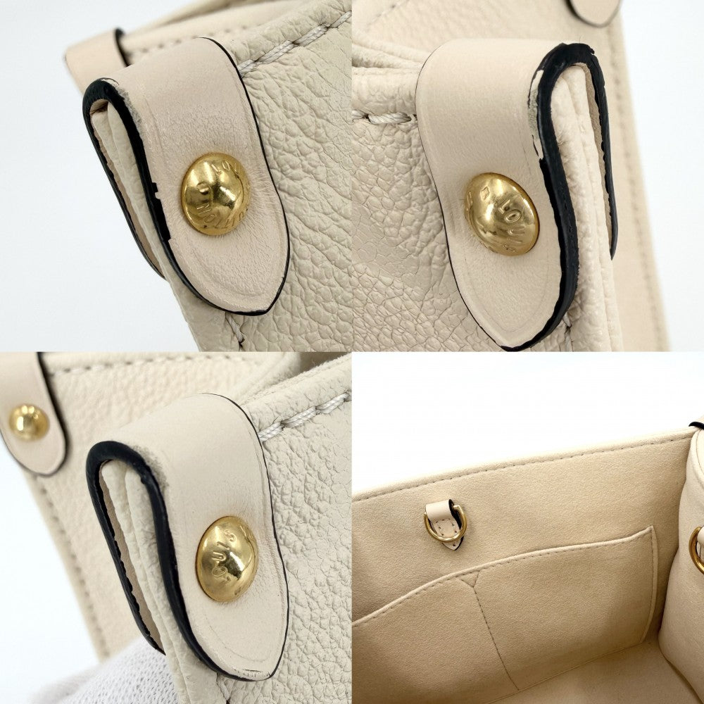 【開店SALE】 LOUIS VUITTON ルイヴィトン 2WAY モノグラムアンプラント オンザゴー PM ハンドバッグ ショルダーバッグ クリームベージュ M46569 クレーム ゴールド金具 レディース【中古品】