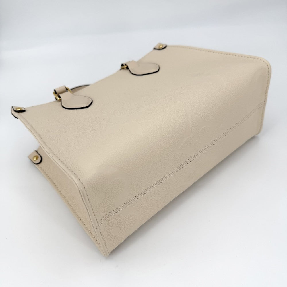 【開店SALE】 LOUIS VUITTON ルイヴィトン 2WAY モノグラムアンプラント オンザゴー PM ハンドバッグ ショルダーバッグ クリームベージュ M46569 クレーム ゴールド金具 レディース【中古品】