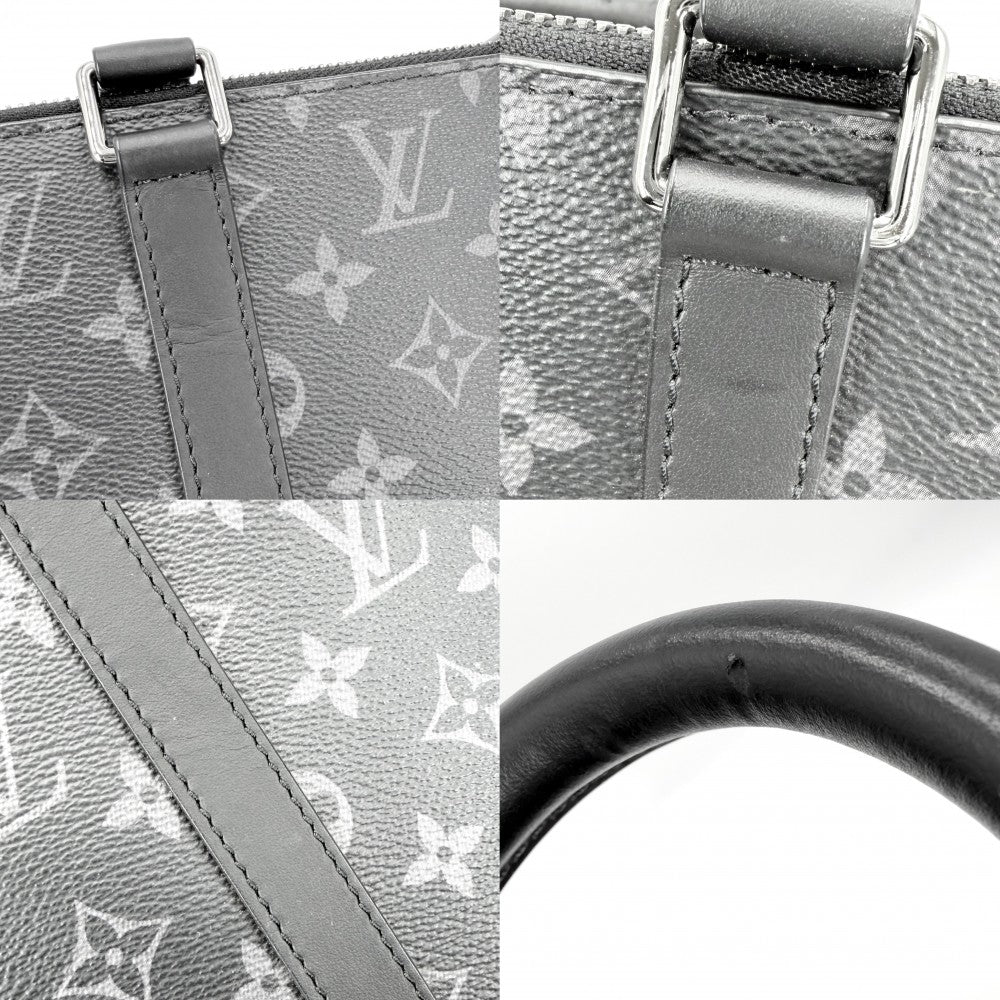 LOUIS VUITTON ルイヴィトン 2WAY モノグラムエクリプス サックプラクロス ハンドバッグ ショルダーバッグ ブラック 黒 M46098 ノワール シルバー金具 メンズ【中古品】
