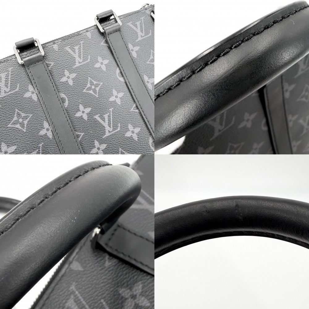 LOUIS VUITTON ルイヴィトン 2WAY モノグラムエクリプス サックプラクロス ハンドバッグ ショルダーバッグ ブラック 黒 M46098 ノワール シルバー金具 メンズ【中古品】