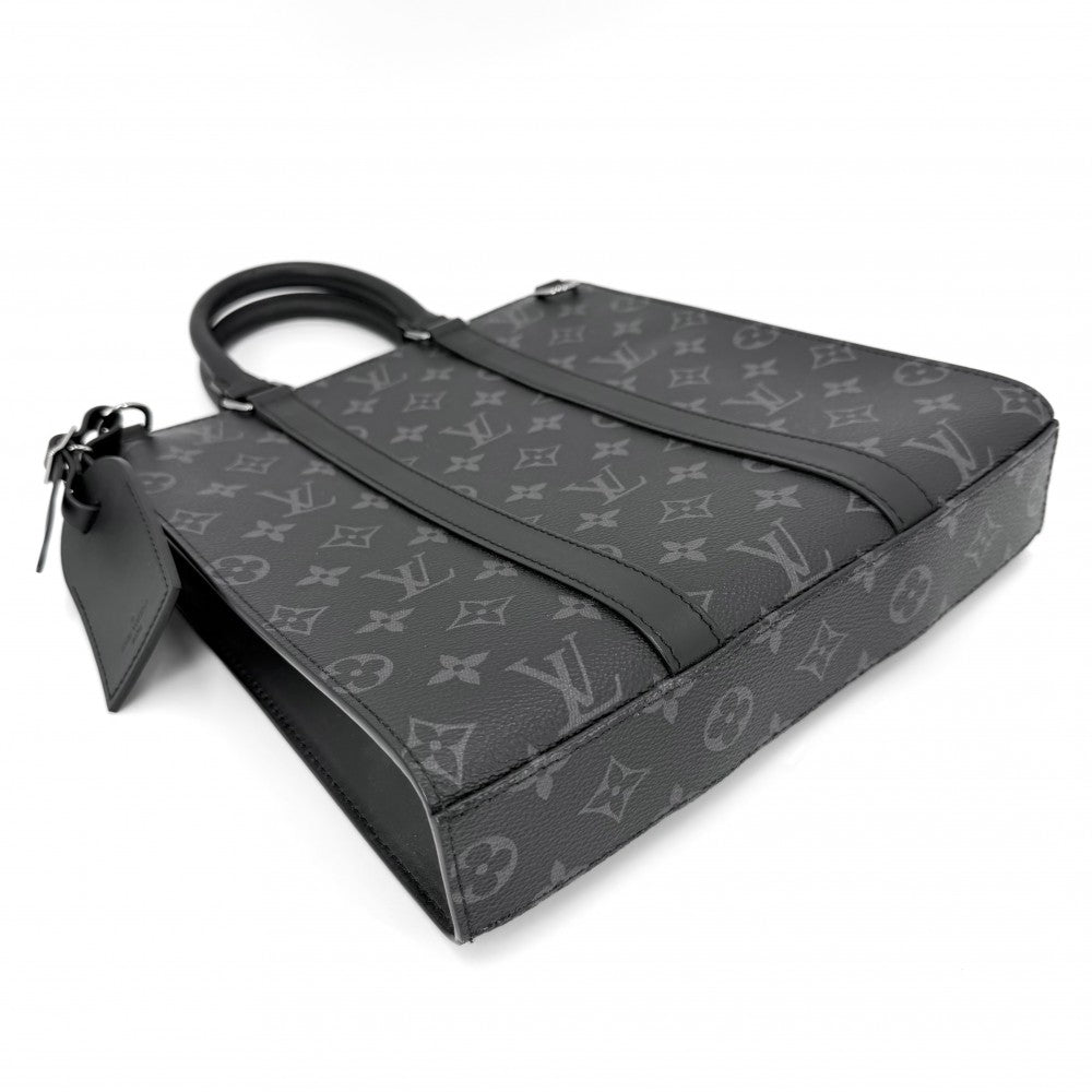 LOUIS VUITTON ルイヴィトン 2WAY モノグラムエクリプス サックプラクロス ハンドバッグ ショルダーバッグ ブラック 黒 M46098 ノワール シルバー金具 メンズ【中古品】
