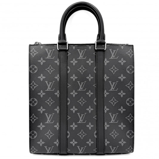 LOUIS VUITTON ルイヴィトン 2WAY モノグラムエクリプス サックプラクロス ハンドバッグ ショルダーバッグ ブラック 黒 M46098 ノワール シルバー金具 メンズ【中古品】
