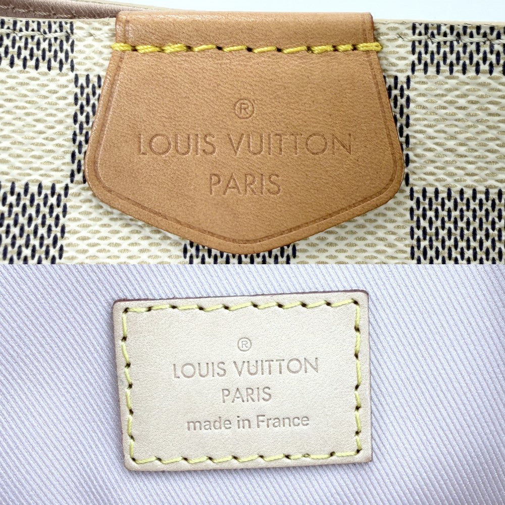 【開店SALE】 LOUIS VUITTON ルイヴィトン ハンドバッグ GLACEFUL PM ダミエアズール グレースフルPM ワンハンドル N42249 ホワイト 白 ゴールド金具 レディース【中古品】