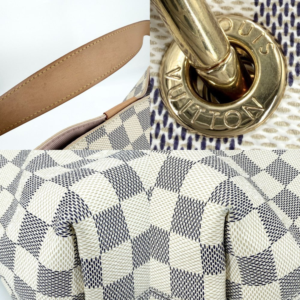 【開店SALE】 LOUIS VUITTON ルイヴィトン ハンドバッグ GLACEFUL PM ダミエアズール グレースフルPM ワンハンドル N42249 ホワイト 白 ゴールド金具 レディース【中古品】