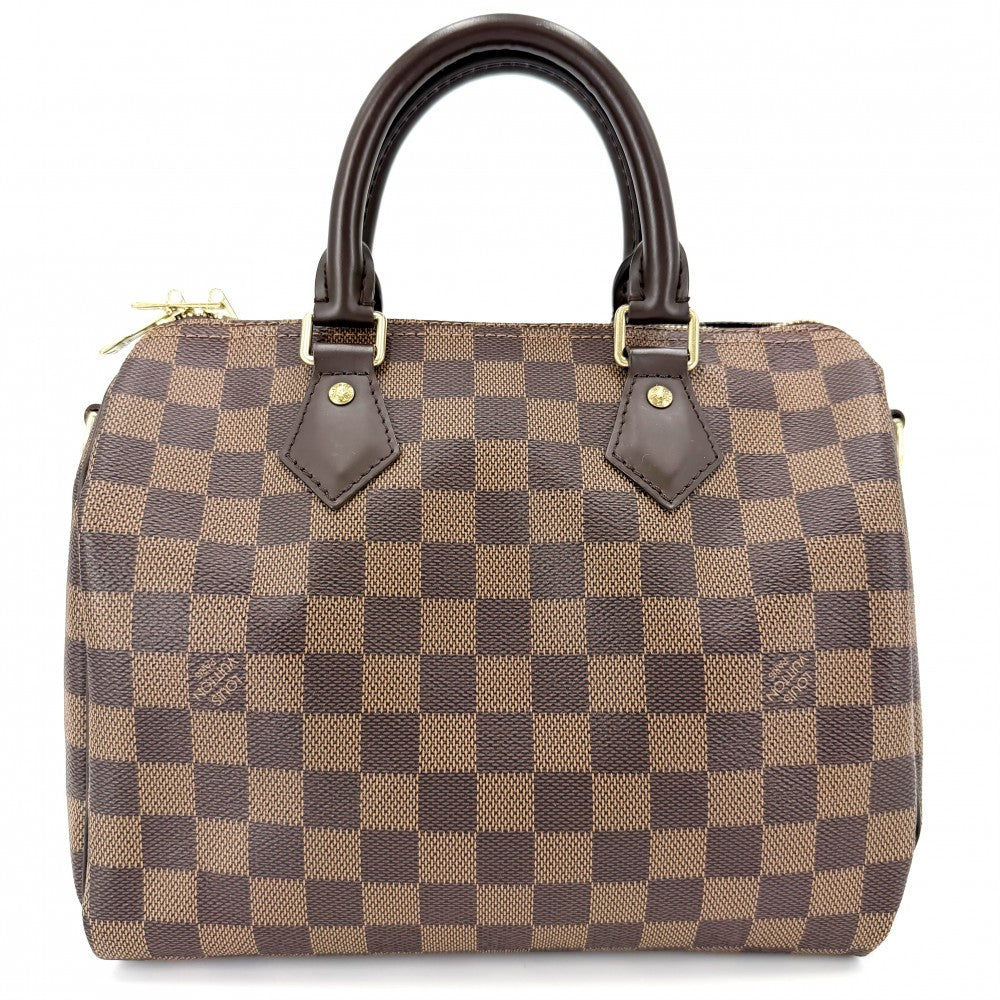 【開店SALE】 LOUIS VUITTON ルイヴィトン 2WAY スピーディバンドリエール 25 ハンドバッグ ショルダーバッグ N41368 ダミエキャンバス ブラウン 茶 ゴールド金具 レディース【中古品】