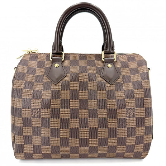 【開店SALE】 LOUIS VUITTON ルイヴィトン 2WAY スピーディバンドリエール 25 ハンドバッグ ショルダーバッグ N41368 ダミエキャンバス ブラウン 茶 ゴールド金具 レディース【中古品】