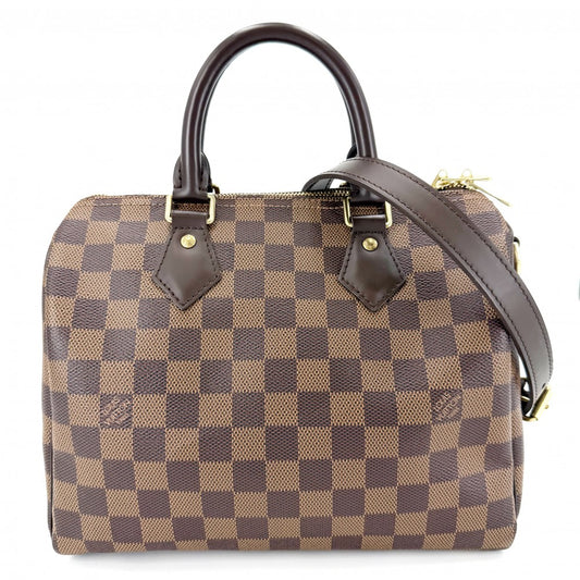【開店SALE】 LOUIS VUITTON ルイヴィトン 2WAY スピーディバンドリエール 25 ハンドバッグ ショルダーバッグ N41368 ダミエキャンバス ブラウン 茶 ゴールド金具 レディース【中古品】