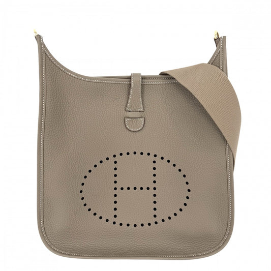 HERMES エルメス ショルダーバッグ エブリン3 エブリンIII PM Evelyne K刻印 レザー ブラウン 茶 ゴールド金具 レディース 2025年【中古品】