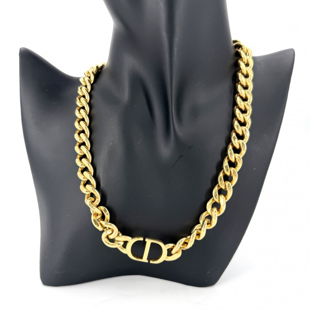 Dior ディオール ネックレス 30 モンテーニュ チェーン アクセサリー 小物 ゴールド ユニセックス【中古品】