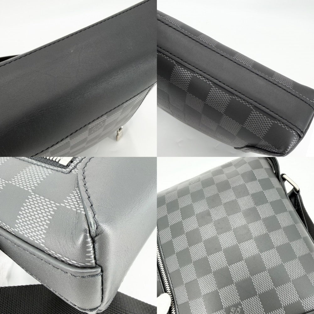 【開店SALE】 LOUIS VUITTON ルイヴィトン ショルダーバッグ ダミエアンフィニ ディスカバリーメッセンジャーPPM N40122 ブラック 黒 マットシルバー金具 メンズ【中古品】