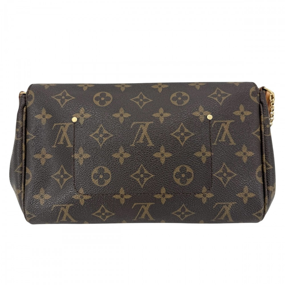 LOUIS VUITTON ルイヴィトン 2WAY フェイボリットMM チェーンハンドバッグ ショルダーバッグ ブラウン 茶 M40718 モノグラムキャンバス ゴールド金具 レディース【中古品】