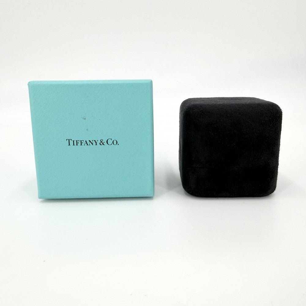 【開店SALE】 TIFFANY&Co. ティファニー 指輪 ティファニーT Tワイヤーリング ジュエリー 18金WG Au750 K18ホワイトゴールド ダイヤモンド0.07ct 約9号 64028146 ブルー 青 シルバー レディース 約4.4g【中古品】