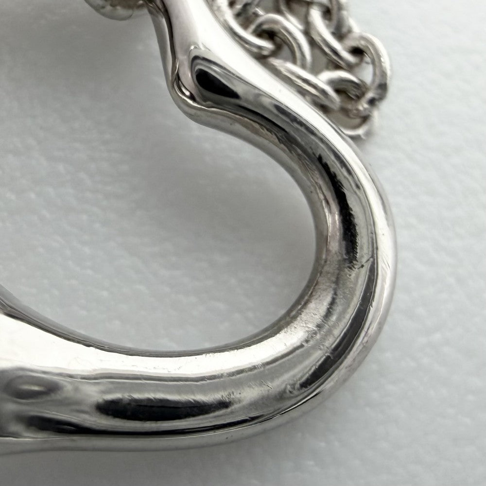 【開店SALE】 TIFFANY&Co. ティファニー ブレスレット エルサ・ペレッティ オープンハート 5P アクセサリー ジュエリー Pt950プラチナ レディース 約7.3g【中古品】