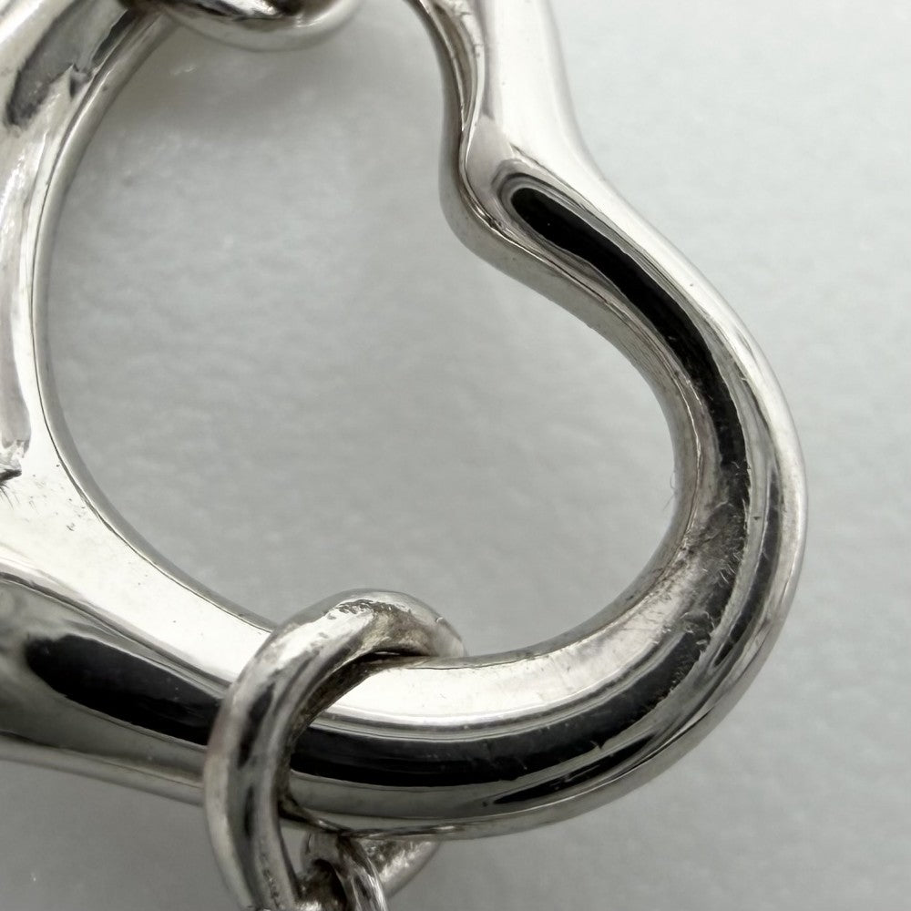 【開店SALE】 TIFFANY&Co. ティファニー ブレスレット エルサ・ペレッティ オープンハート 5P アクセサリー ジュエリー Pt950プラチナ レディース 約7.3g【中古品】