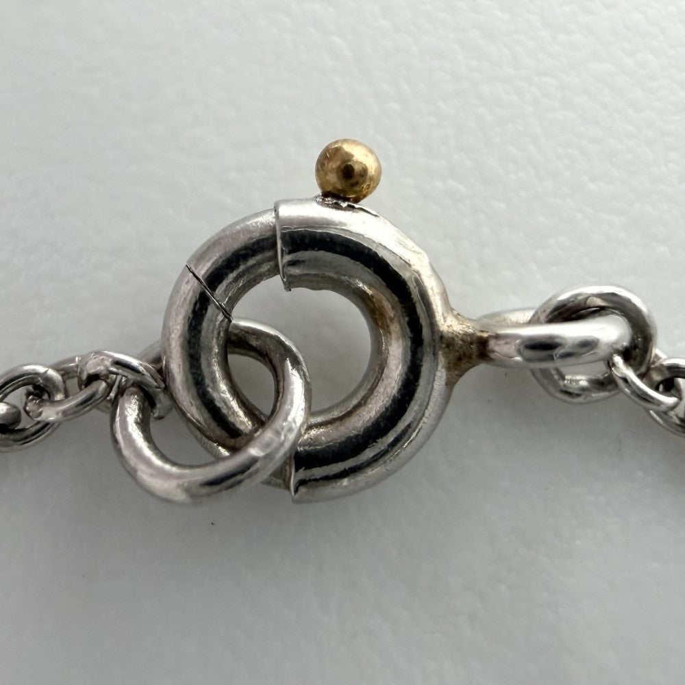 【開店SALE】 TIFFANY&Co. ティファニー ブレスレット エルサ・ペレッティ オープンハート 5P アクセサリー ジュエリー Pt950プラチナ レディース 約7.3g【中古品】