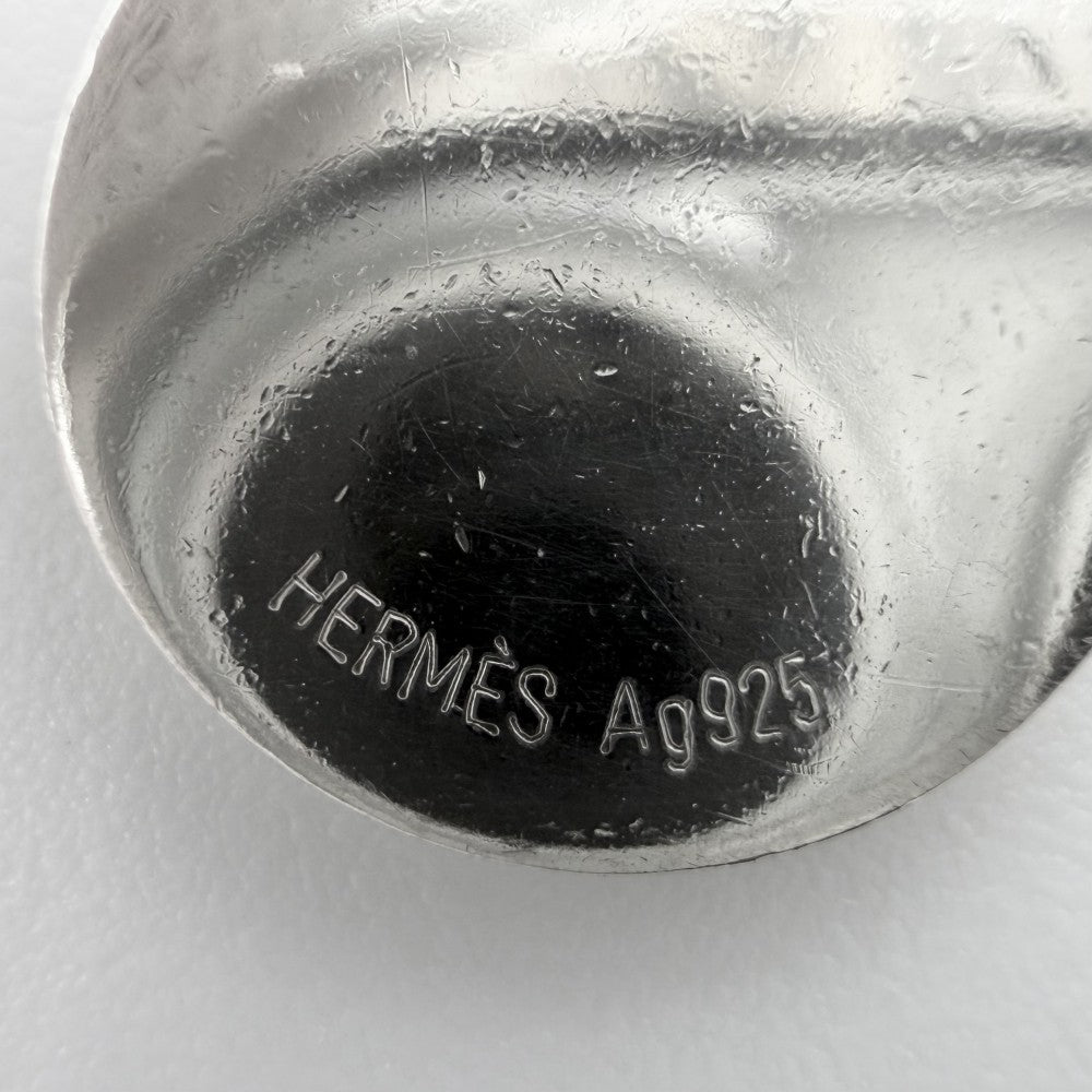 HERMES エルメス ネックレス セリエ アミュレットHエクスリブリス ペンダント ジュエリー アクセサリー シルバー925 レディース 約9.6g【中古品】