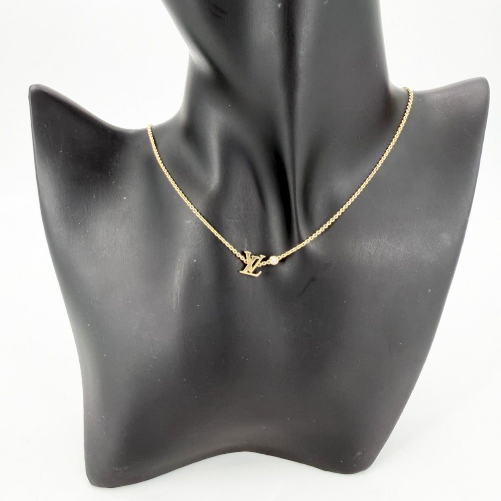 LOUIS VUITTON ルイヴィトン ネックレス モノグラム ペンダント イディール ブロッサム LV アクセサリー K18イエローゴールド ダイヤモンド0.03ct Q93626 レディース 約4.1g【中古品】