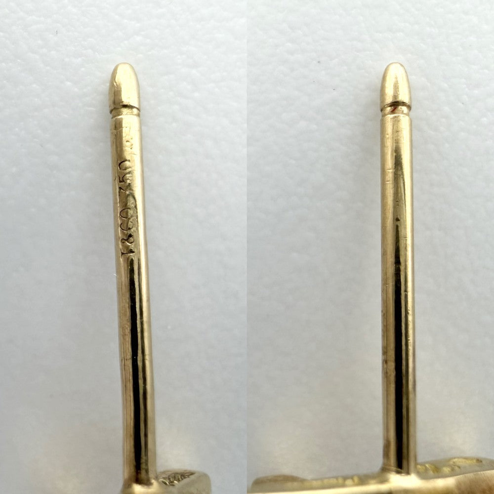 TIFFANY&Co. ティファニー ピアス パロマピカソ キス ジュエリー アクセサリー X 18金YG Au750 K18イエローゴールド レディース 約1.5g【中古品】