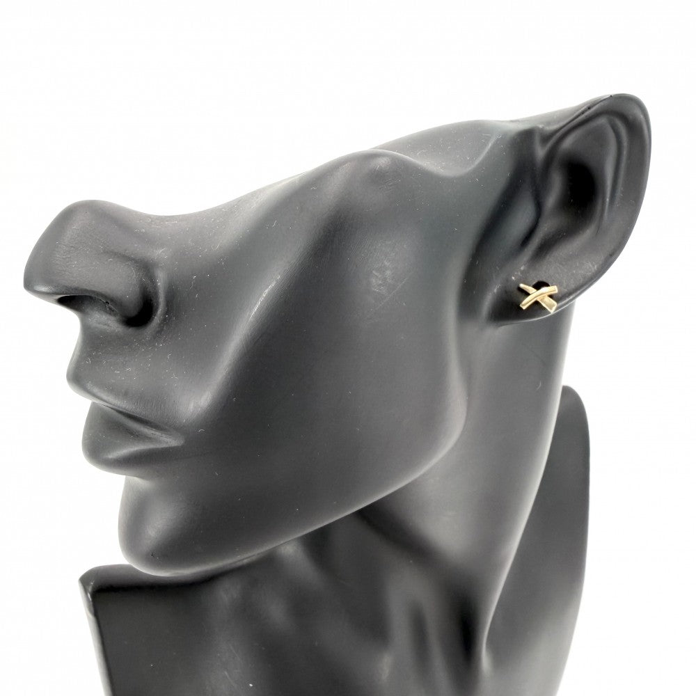 TIFFANY&Co. ティファニー ピアス パロマピカソ キス ジュエリー アクセサリー X 18金YG Au750 K18イエローゴールド レディース 約1.5g【中古品】