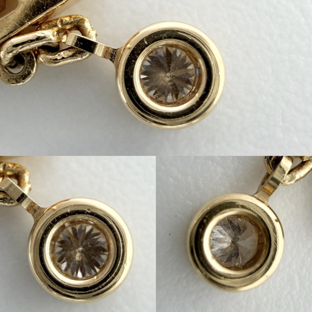 LOUIS VUITTON ルイヴィトン ピアス イディール ブロッサム LV アクセサリー ジュエリー Au750 18金YG K18イエローゴールド ダイヤモンド0.03(1個あたり)ct Q96495 レディース 約2.2g【中古品】