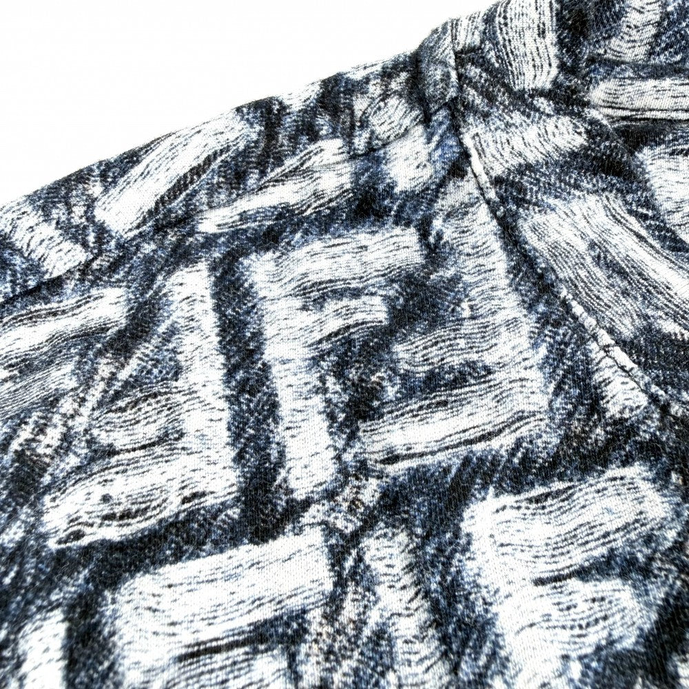 FENDI フェンディ 半袖Ｔシャツ ズッカ トップス アパレル クルーネック 服 カットソー L FY0936 ネイビー 紺 ホワイト 白 春 夏 コットン メンズ【中古品】
