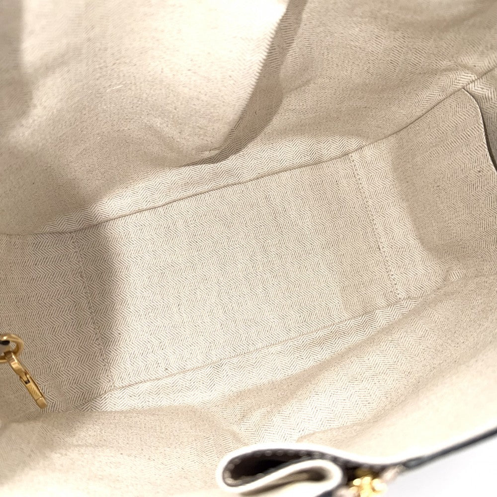 LOEWE ロエベ 2WAY ハンモックバッグスモール ショルダーバッグ ハンドバッグ カーフ ベージュ ゴールド金具 レディース【中古品】